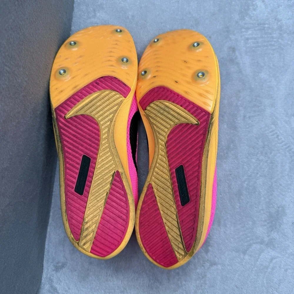 Nike Zoom Rival Distance Track Spikes Hyper Pink Orange Men's 11 Women's 12.5